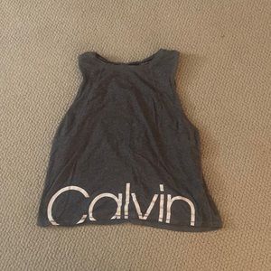 Grey Calvin Klein tank top Size M